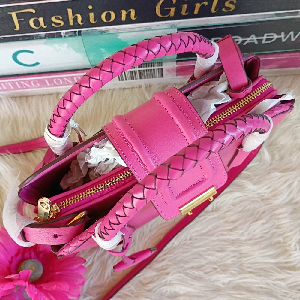 Radley London Hot Pink/Coulis Leather Liverpool Street Small Multiway Satchel - Picture 11 of 16